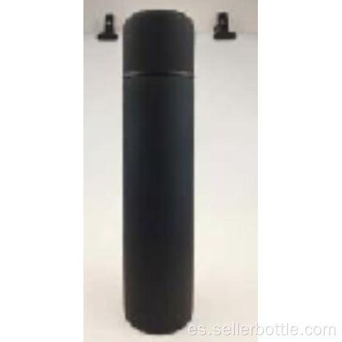 Botella de bala de vacío de color sólido de impresión de goma de 1000 ml